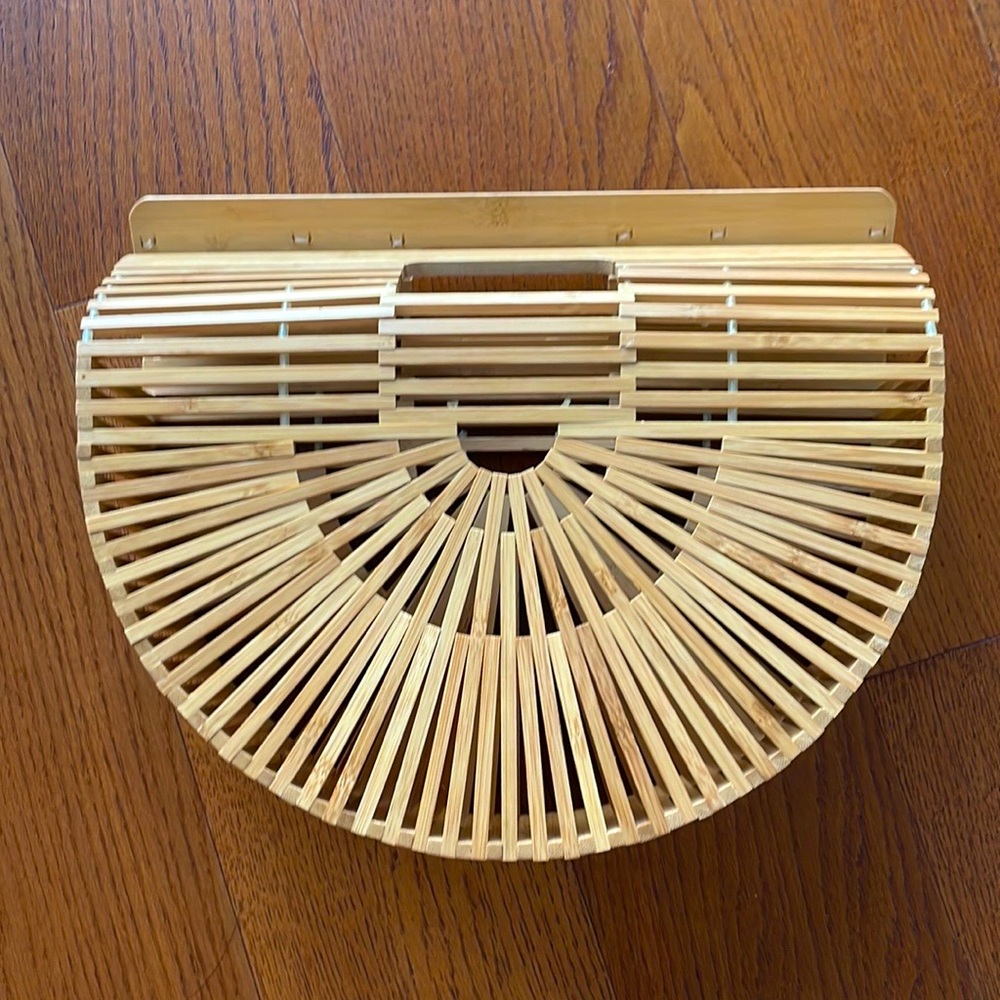 Trendy Bamboo / Wooden Summer Clutch Bag